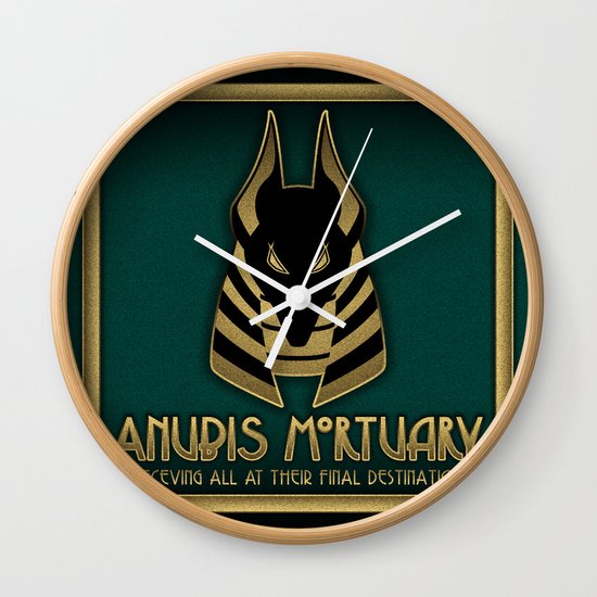 Anubis Mortuary Wall Clock