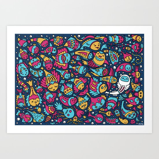 Fish Soup Art Print