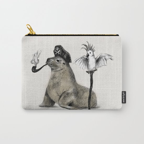 Pirate // seal parrot Carry-All Pouch