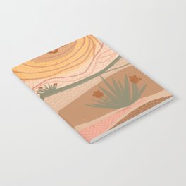 Rosy Sun and Hills Notebook