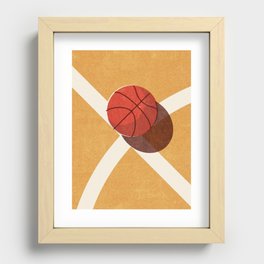 BALLS / Basketball (Indoor) Recessed Framed Print