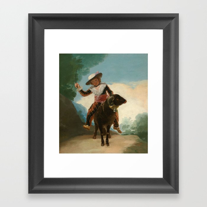 Goya- Boy on a Ram Framed Art Print