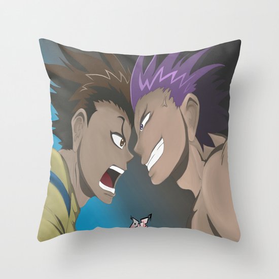 Kenichi vs Odin Throw Pillow