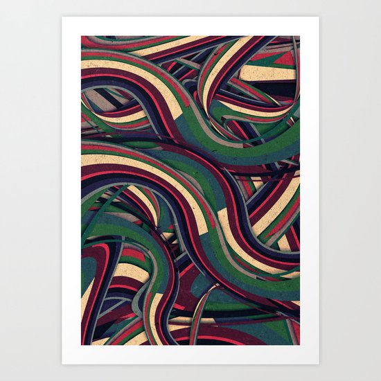 Swirl Madness Art Print