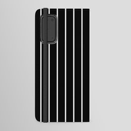 Stripes 522 Black and White Android Wallet Case