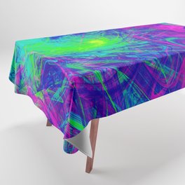 Rad Neon Burst Abstract Artwork  Tablecloth