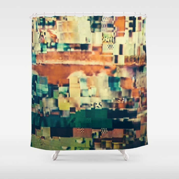 Abstract Number 1 Shower Curtain