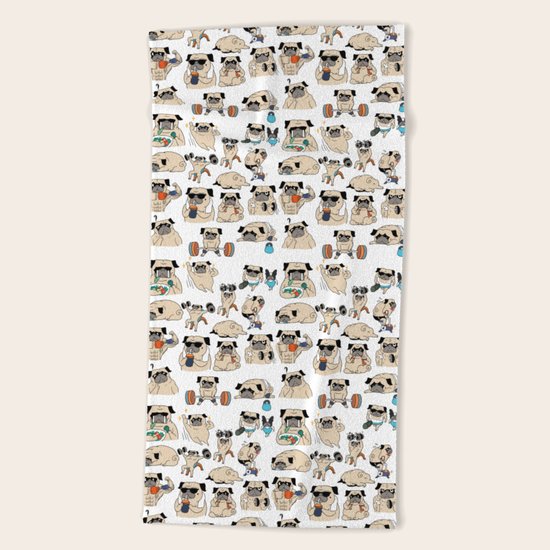 Pugsgym Beach Towel
