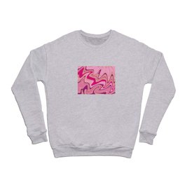 Pink fluid abstract liquid Crewneck Sweatshirt