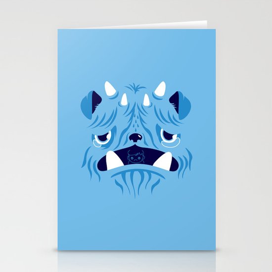 The Bluest Monster Ever :(( Stationery Cards