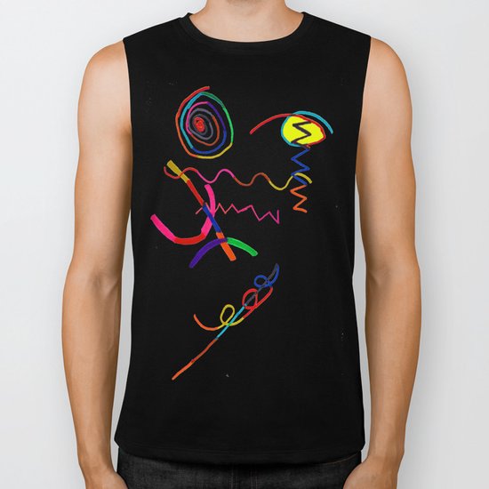 Funky Way Doodle Biker Tank