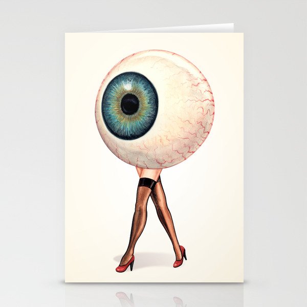 Eyeball Pin-Up Stationery Cards