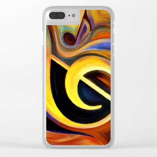 music, painting Clear iPhone Case