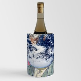 Van Gogh Planet Earth and my Graffiti Art.  Wine Chiller