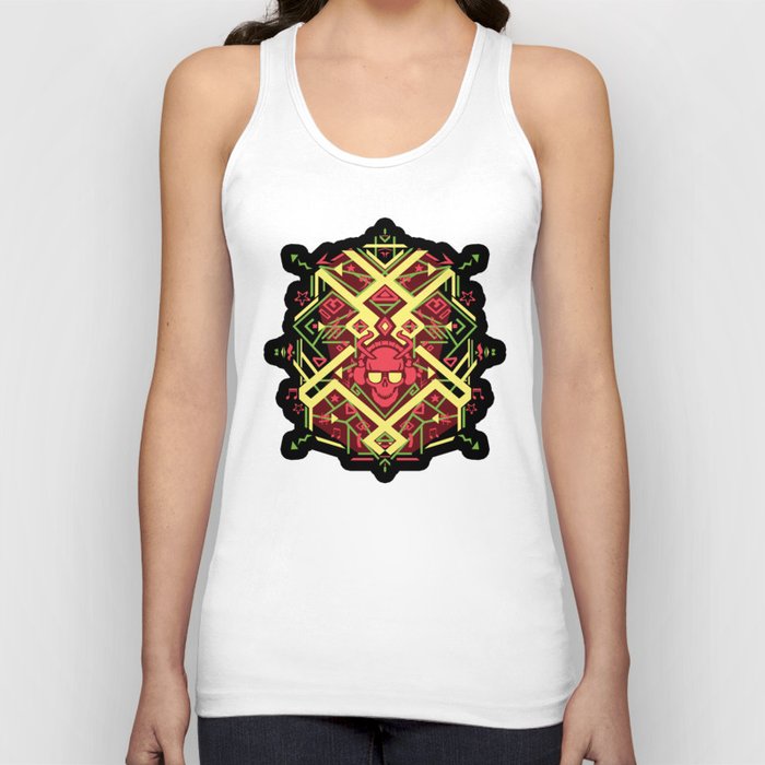 Undead Music Lover Design (red) Tank Top