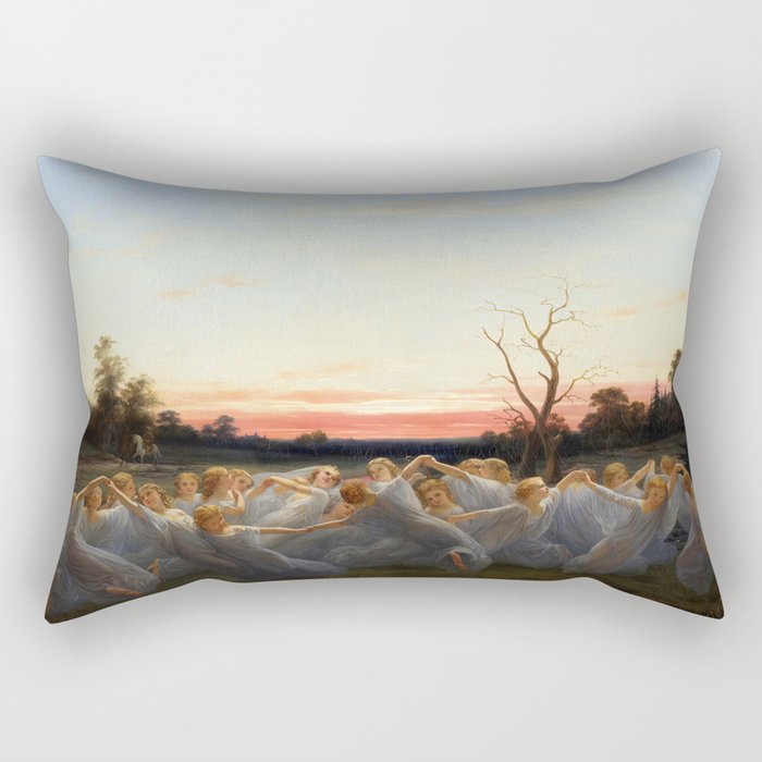 Meadow Elves (1850) Rectangular Pillow