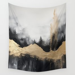Pacific Northwest Golden Mountain Forest VI Wall Tapestry
