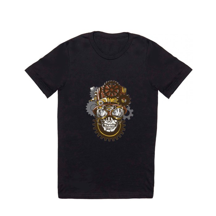 Steampunk Skull T Shirt