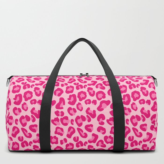 The Austin Bag Large pink and leopard — Classic Boho Bags