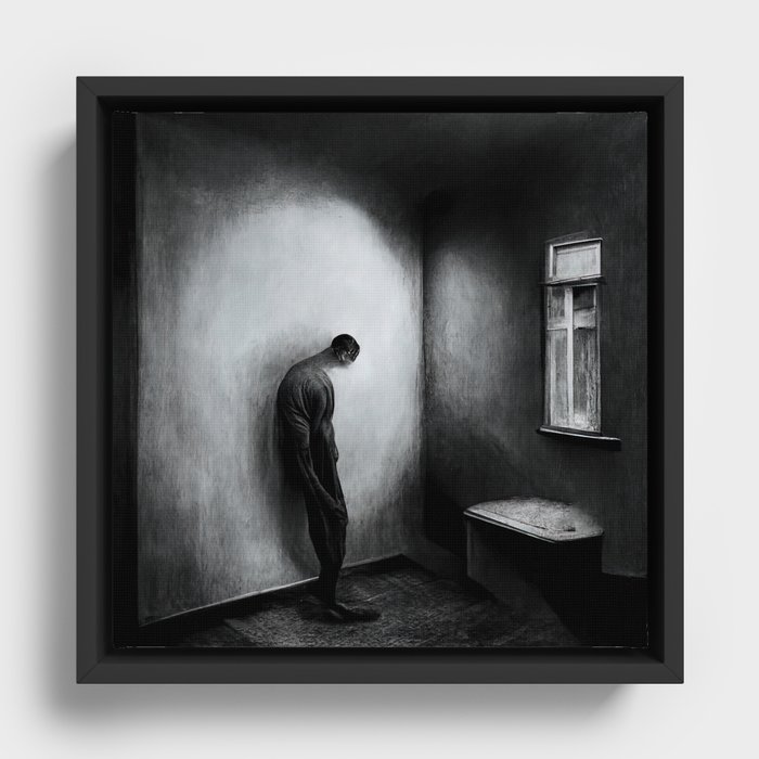 Alone Framed Canvas
