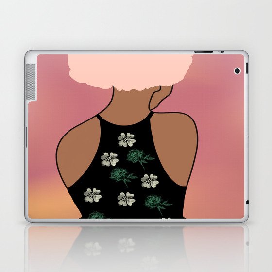 Woman At The Meadow 44 Laptop & iPad Skin
