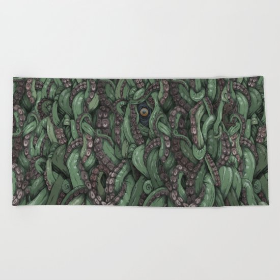Tentacle Wall Beach Towel