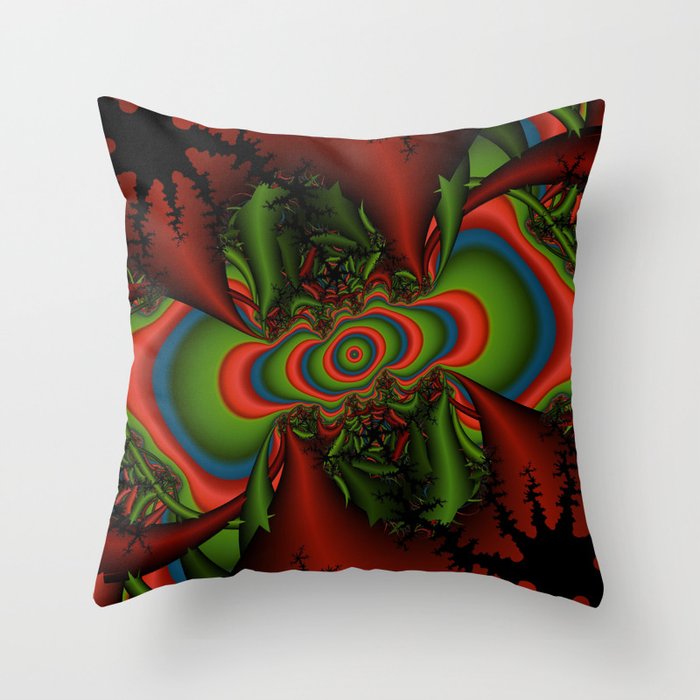 psychedelic seizure Throw Pillow