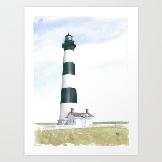 Bodie Island Light Art Print