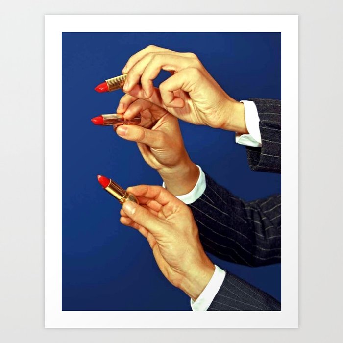 Mister Lipstick Art Print by Wanker & Wanker | Society6