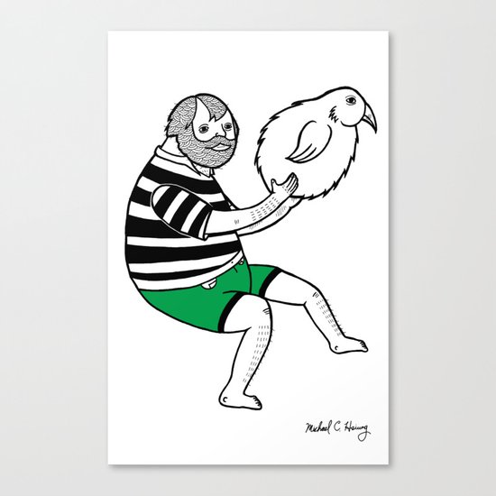 On the strange and controversial topic of bird bowling Canvas Print