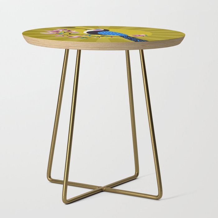 Tropical Toucan – Yellow Side Table