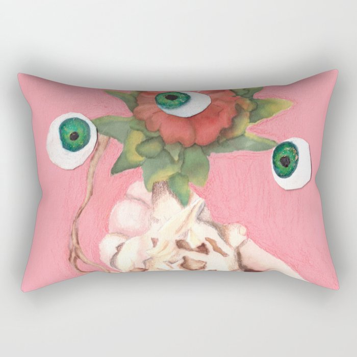 eyeball flower Rectangular Pillow