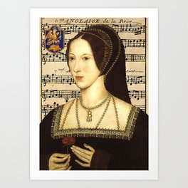 Musical Queen Anne Boleyn Art Print