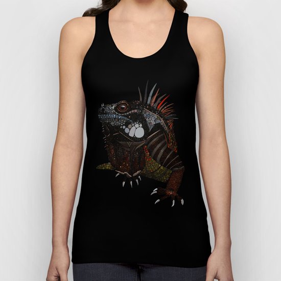iguana ecru Unisex Tank Top