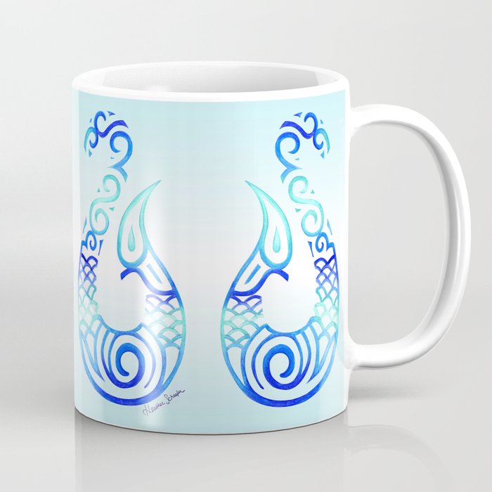 Tribal Fish Hook Coffee Mug