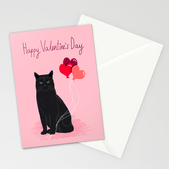 Black Cat Valentines Day Balloons Hearts Cat Breeds Must Have