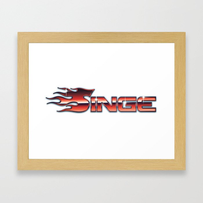 Singe logo Framed Art Print