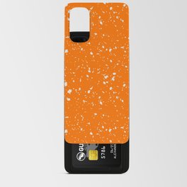 Orange Terrazzo Seamless Pattern Android Card Case