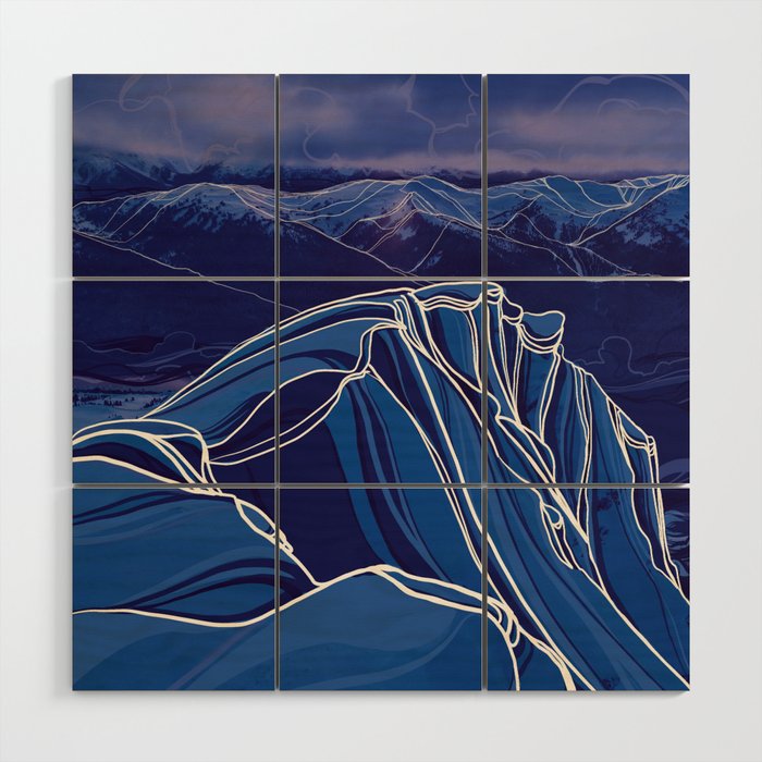 Cool Curves :: Whistler Wood Wall Art