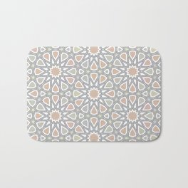 Moorish Mosaic Reverie: Oriental Geometric Zellige Tile Artistry Bath Mat