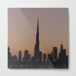 Burj Khalifa at Sunset Metal Print | Burj, Architecture, Dubai, Emirates, City, Skyline, Unitedarabemirates, Burjkhalifasunset, Burjalarab, Burjkhalifa 