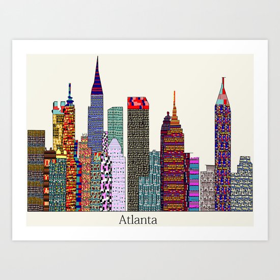 Atlanta city Art Print