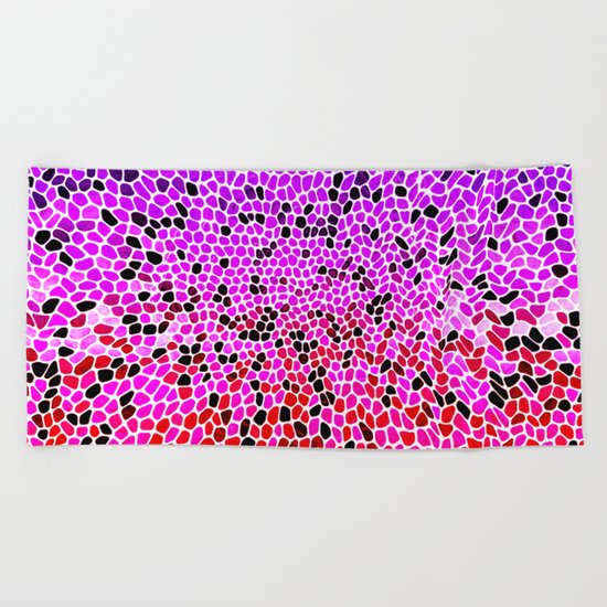 THINK LILAC CORAL Beach Towel