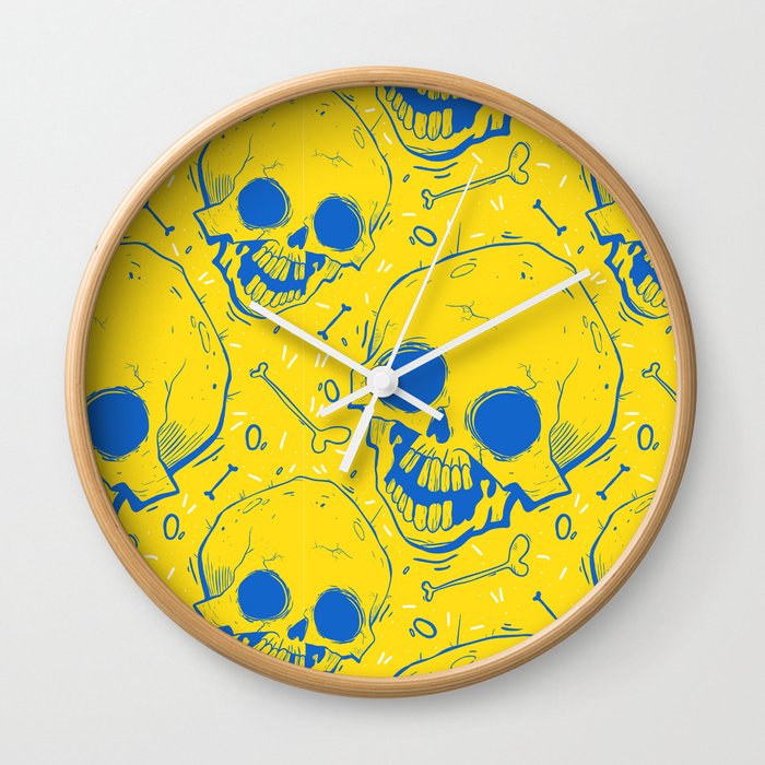 Happy Skulls Wall Clock