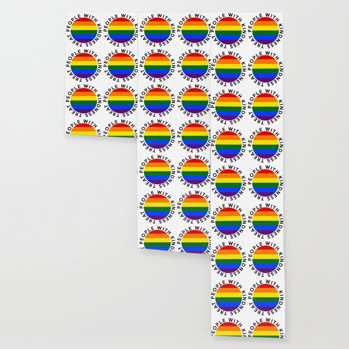 Treat People With Kindness Pride Wallpaper By Azkaborju Society6