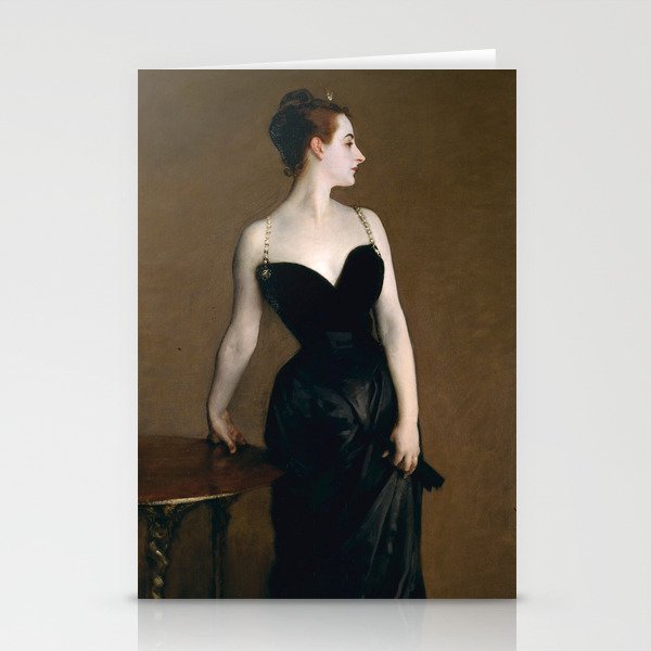 Portrait of Madame X by John Singer Sargent - Vintage Fine Art Oil Painting Stationery Cards