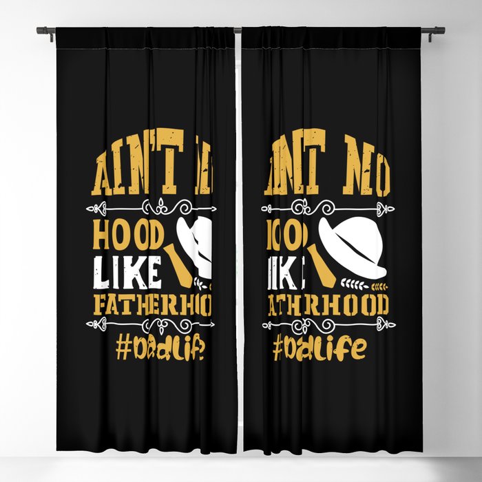 Fatherhood Father's Day Quote Blackout Curtain