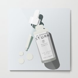 Dr. Sturm Metal Print | Digitalillustration, Illustration, Graphicdesign, Digital, Skincare 