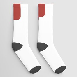 z (Maroon & White Letter) Socks