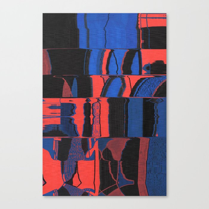 Red and blue II Canvas Print
